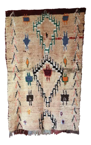 Mid-Century Vintage Moroccan Rug