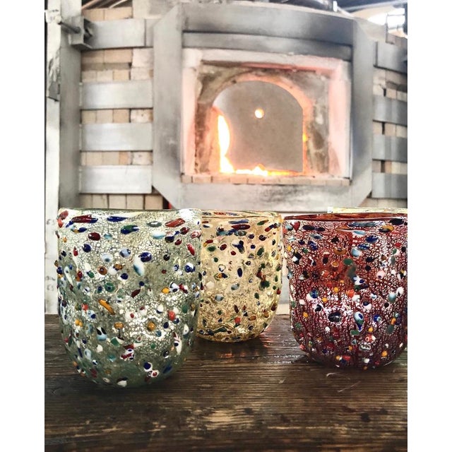 Vintage Italian Murano Glass Water Glasses by Burlesque Verres for Ribes, 2010s, Set of 6 For Sale - Image 7 of 18