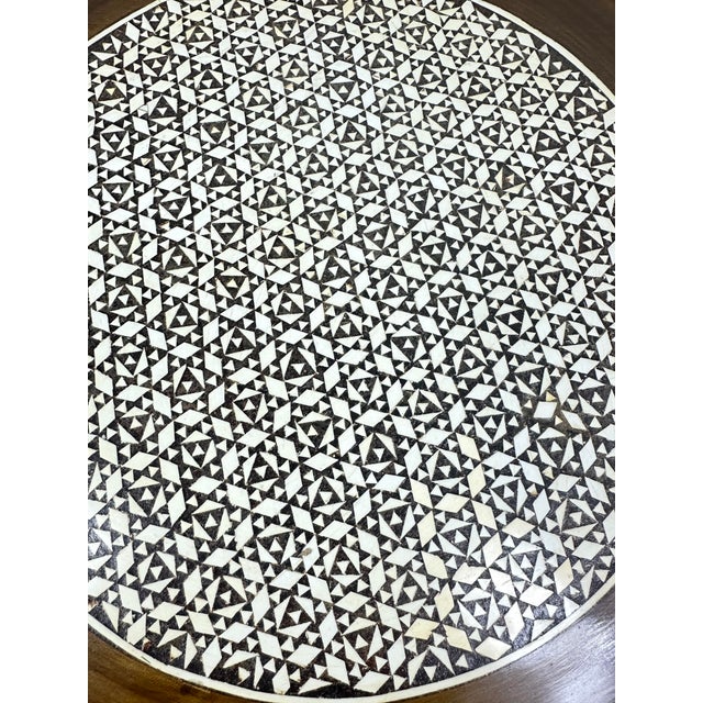 Vintage Inlaid Egyptian Decorative Tray For Sale In New Orleans - Image 6 of 6