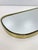 Mid-Century Asymmetric German Brass Kidney Wall Mirror, 1960s For Sale - Image 6 of 10