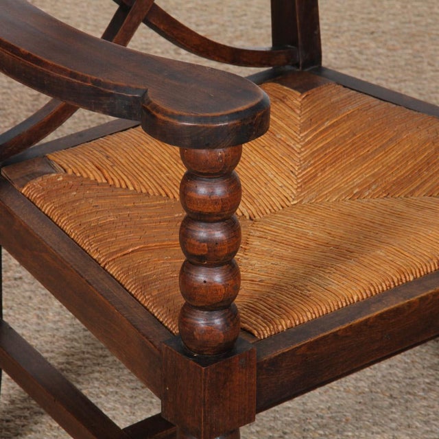 Vintage Armchairs in the style of Charles Dudouyt, 1950, Set of 2 For Sale - Image 10 of 11