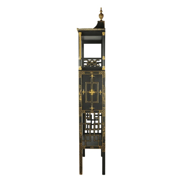Vintage Louis XVI Style Chinoiserie Display Case For Sale - Image 4 of 11
