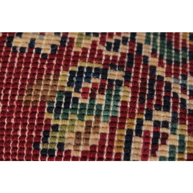 Karastan Red Field Oriental 4’3” X 6’ Wool Area Rug For Sale - Image 15 of 16