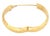 Contemporary Mid 20th Century 14K Yellow Gold Circle Floral Bangle Bracelet For Sale - Image 3 of 5