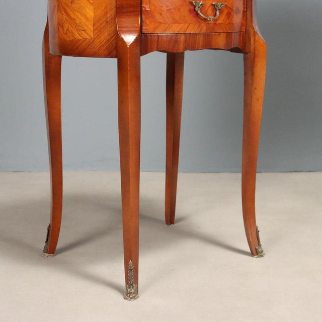 Wood Napoleon III Oval Nightstands, Set of 2 For Sale - Image 7 of 11