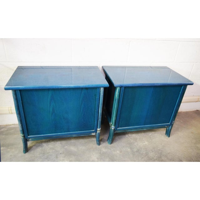 Wood Vintage Nightstands by Telemaco for Gasparucci Italo, 1970s, Set of 2 For Sale - Image 7 of 8