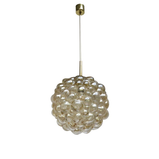 Bubble Glass Ceiling Lamp by Helena Tynell & Heinrich Gantenbrink for Limburg, 1960s For Sale