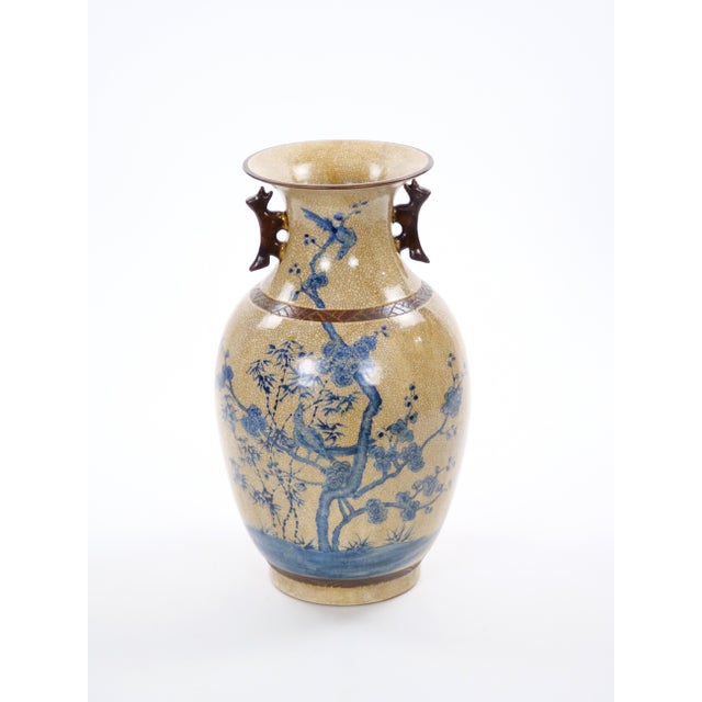 Chinese Blue and White Porcelain Decorative Vase With Phoenix Decoration For Sale - Image 11 of 11