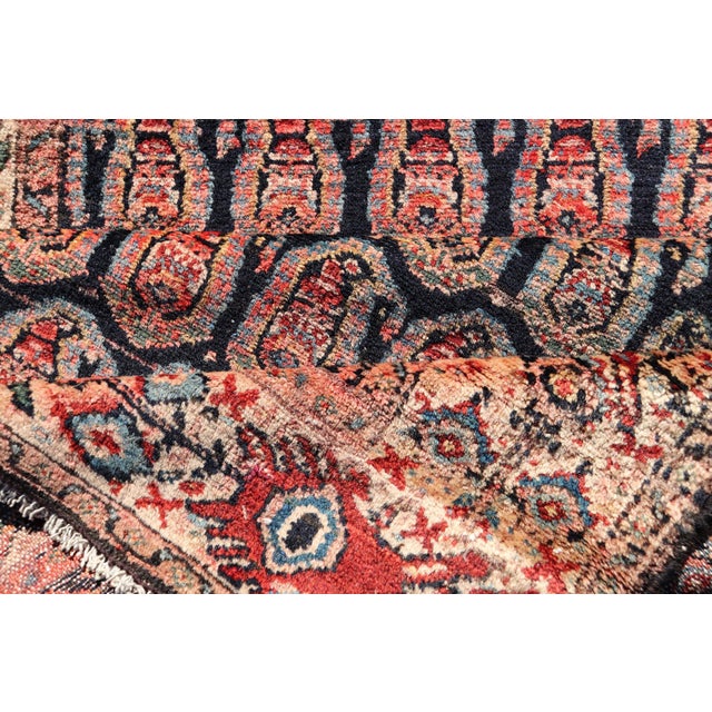 Antique Persian Malayer Long Runner With Paisley Design 3'0" X18'9" For Sale - Image 14 of 14