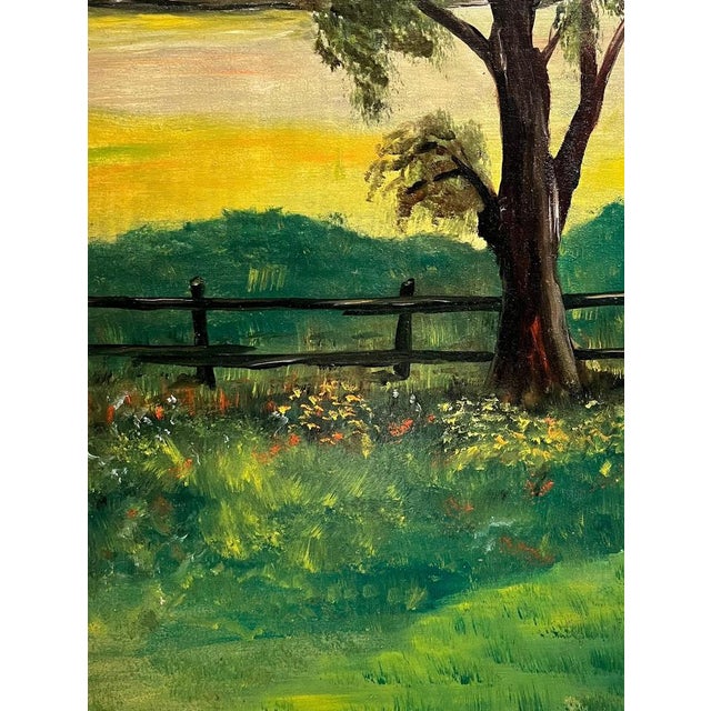 G. Schneider, Rural Landscape, Oil on Board, 1925, Framed For Sale - Image 8 of 14