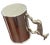 Metal Vintage Gucci Italy Silver-Tone Deer Handle Mugs - Pair For Sale - Image 7 of 10