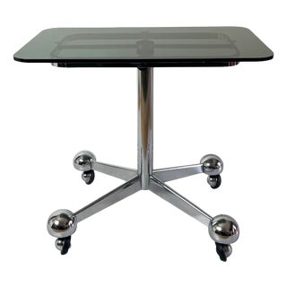 Adjustable Chrome Table from Allegri Parma, Italy, 1970s For Sale