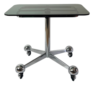 Adjustable Chrome Table from Allegri Parma, Italy, 1970s