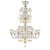 Imperial Venetian "Rigadin" Murano Glass Chandelier With Gold Trimming For Sale