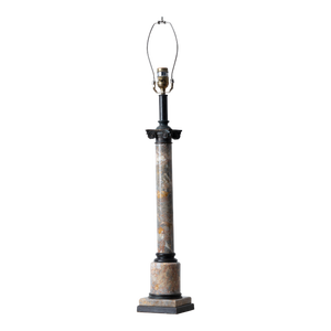 Theodore Alexander Bronze & Marble Column Lamp