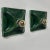 German Green Square Ceramic Wall Lights, 1970, Set of 2 For Sale - Image 6 of 9