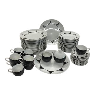 Ben Seibel for Mikasa Mid Century Modern Thistle Pattern China Dinnerware - 56 Pieces For Sale