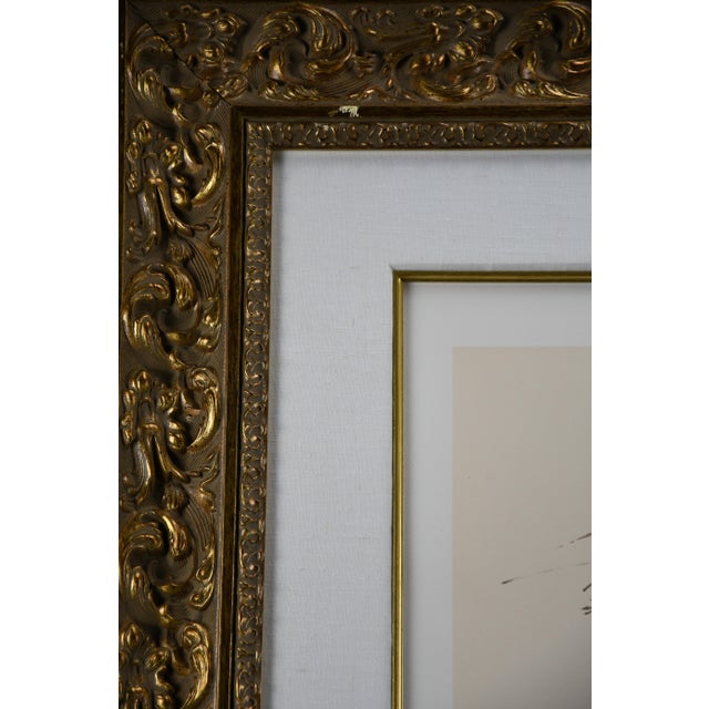 René Gruau, Au Champs De Cours, 1989, Acrylic on Paper, Framed For Sale - Image 12 of 14