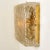 Gold Square Brass & Glass Flush Mount Lights from Limburg Glashütte, 1970s For Sale - Image 8 of 12