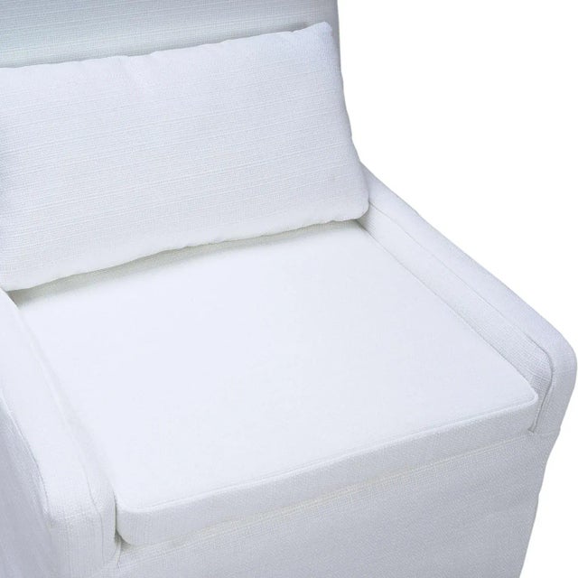 Coastal Slipcovered Dining Chair For Sale - Image 10 of 11