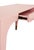 Pink Matthew Izzo Home Mandi Glossy Pink Lacquer One Drawer Desk With Antique Brass Foot Caps For Sale - Image 8 of 8