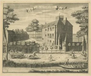 Boitet, Westerbeek Castle, The Hague in The Netherlands, Print
