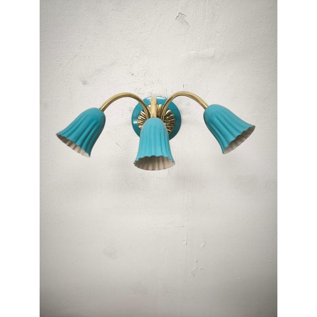 Sputnik Wall Light from Tre Luci, 1940s For Sale - Image 9 of 11