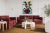 Wood Willow Berry Red with Mauve Piping Modular Performance Velvet Sofa For Sale - Image 7 of 9