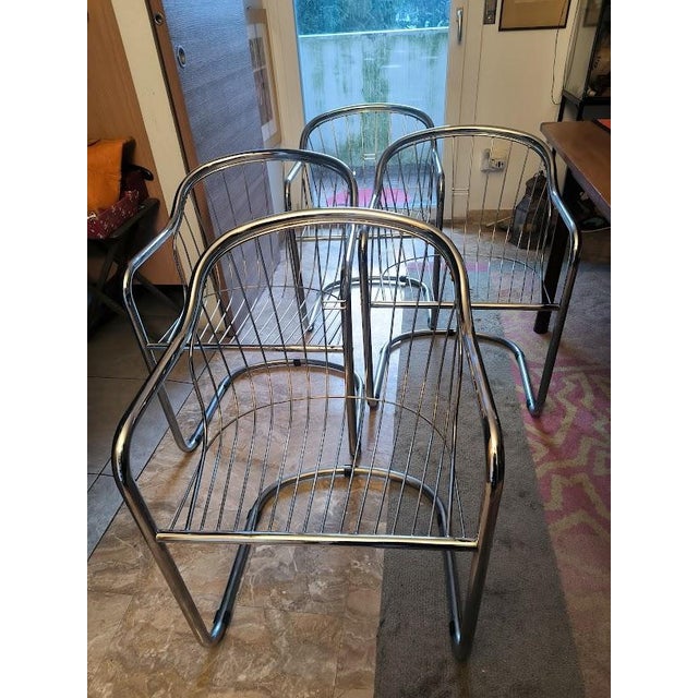 Vintage Italian Sabrina Chairs by Gastone Rinaldi for Rima, 1970s, Set of 4 For Sale - Image 12 of 18