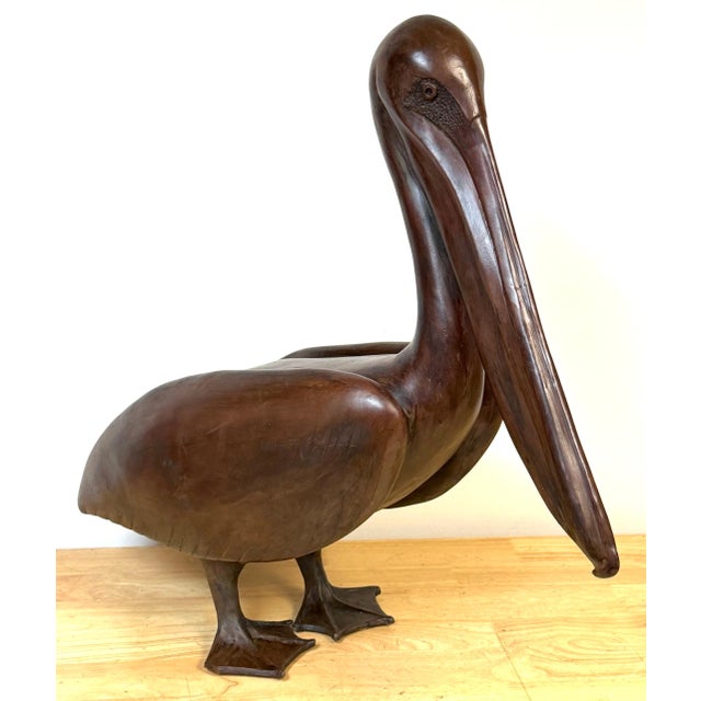 Monumental Art Moderne Bronze Pelican Sculpture, USA, Circa 1940s For Sale - Image 11 of 18