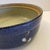 Rustic Vintage Studio Stoneware Bowl in Cobalt Blue With Hand-Painted Botanical Motif For Sale - Image 3 of 8