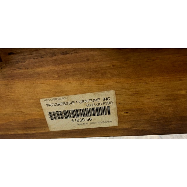 Vintage Progressive Furniture Full Size Louis Philippe Style Sleigh Bed For Sale - Image 12 of 12