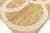 Modern Art Deco beige and gold quantum circles rug by Doris Leslie Blau. Size: 8'0" × 10'3" (243 × 312 cm) The...