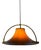Brown and Orange Single Pendant Lamp by Jo Hammerborg for Fog & Mørup For Sale
