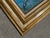 Vintage Large Folk Art Tropical Landscape Painting With Egret in Gilt Wood Frame For Sale - Image 15 of 15