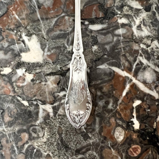 Antique Louis XV Style Oyster Forks in Silver, 1890s, Set of 12 For Sale - Image 10 of 18