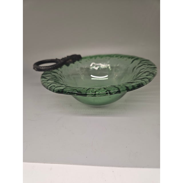 Mud Pie Pewter Sea Horse Glass Dip Bowl