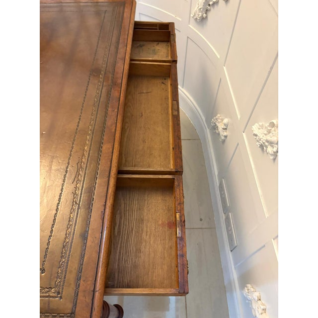 Antique Georgian Mahogany Partners Library Writing Desk with Leather Slide, 1800 For Sale - Image 12 of 18