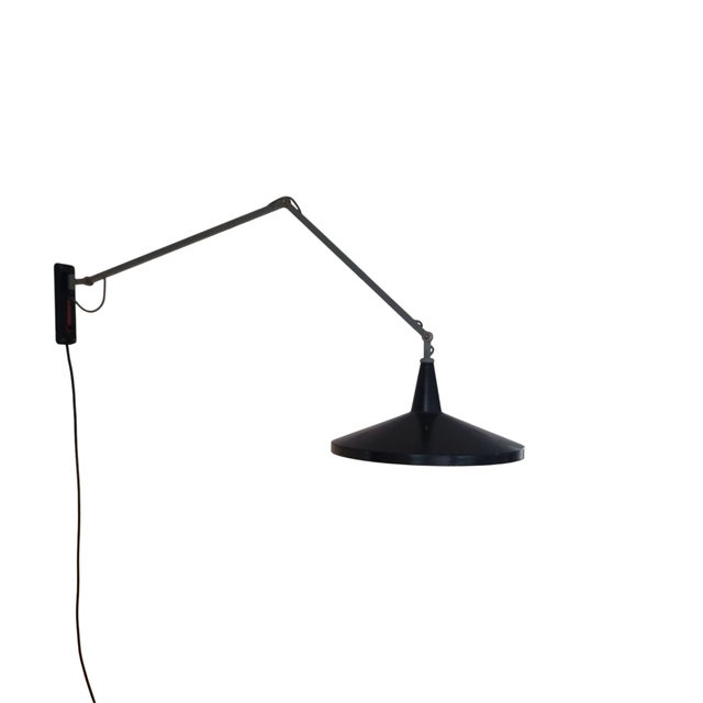Metal Black Model 4050 Panama Lamp by Wim Rietveld for Gispen, 1955 For Sale - Image 7 of 17