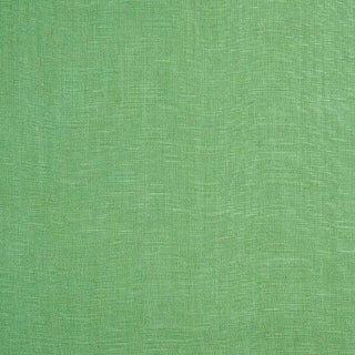 Sample- Schumacher Piet Performance Linen Fabric in Jade For Sale