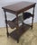 Mid 20th Century Mid-Century American Classical Three Tier Mahogany Magazine Rack Console Table For Sale - Image 5 of 7