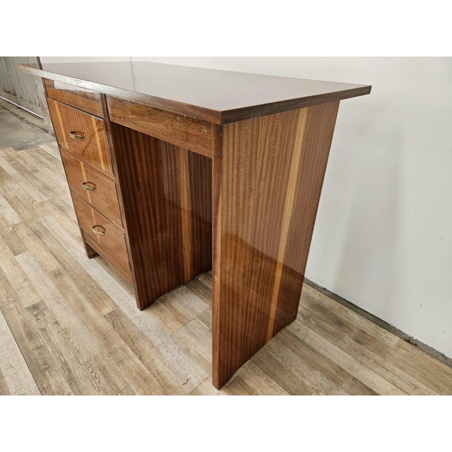 Mid-Century Modern Vintage Italian Desk with Drawers, 1960 For Sale - Image 3 of 17