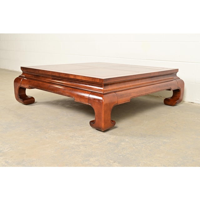 Henredon Henredon Hollywood Regency Chinoiserie Mahogany Coffee Table or Cocktail Table, Circa 1970s For Sale - Image 4 of 9