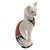 A refined example of contemporary Acoma Pueblo artistry, this hand-painted cat sculpture by Shirley Chino illustrates the...