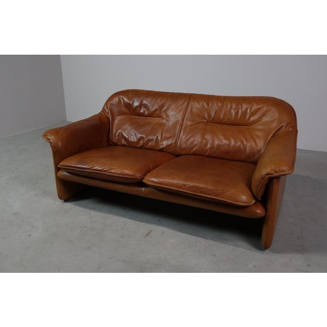 DS-16 Cognac Leather Sofa from de Sede, Switzerland, 1970s For Sale - Image 9 of 18