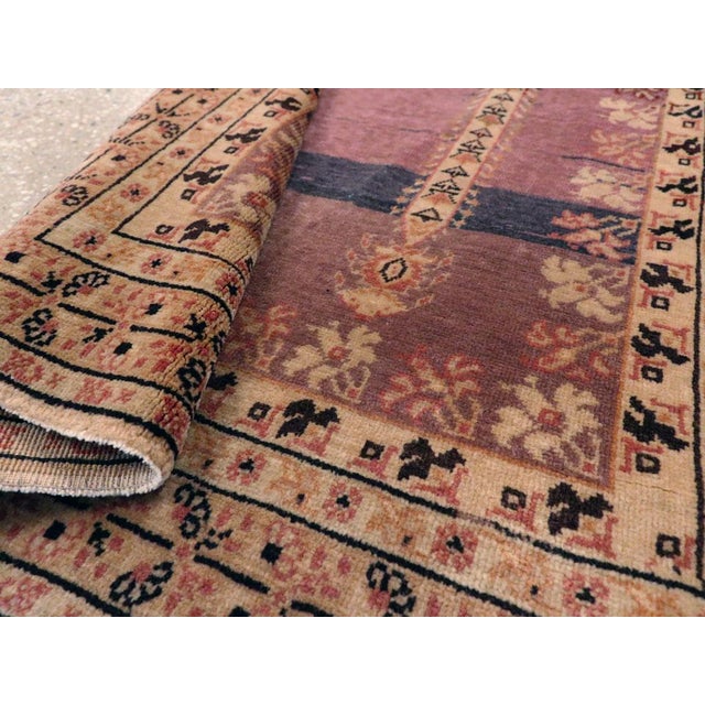 Rose Galerie Shabab Collection Early 20th Century Turkish Sivas Throw Rug For Sale - Image 8 of 8