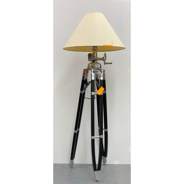 Restoration Hardware Royal Marine Tripod Floor Lamp | Chairish