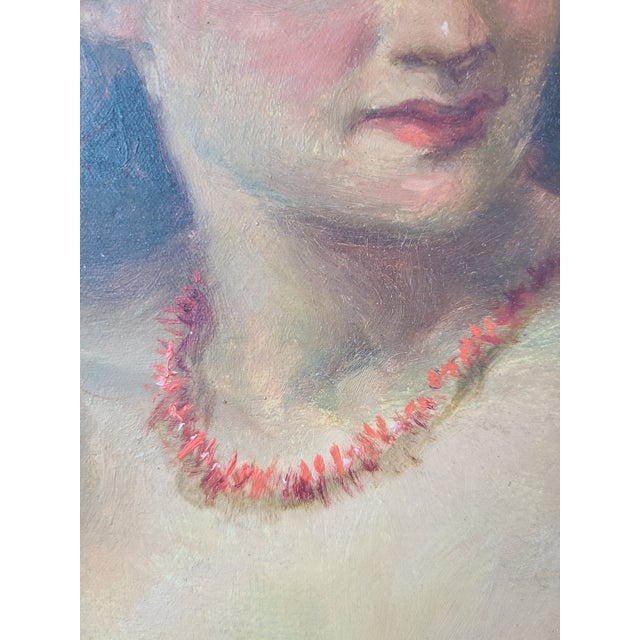 1920s Marcel Krasicky Antique 1920s Oil Painting Nude Portrait of a Woman For Sale - Image 5 of 14