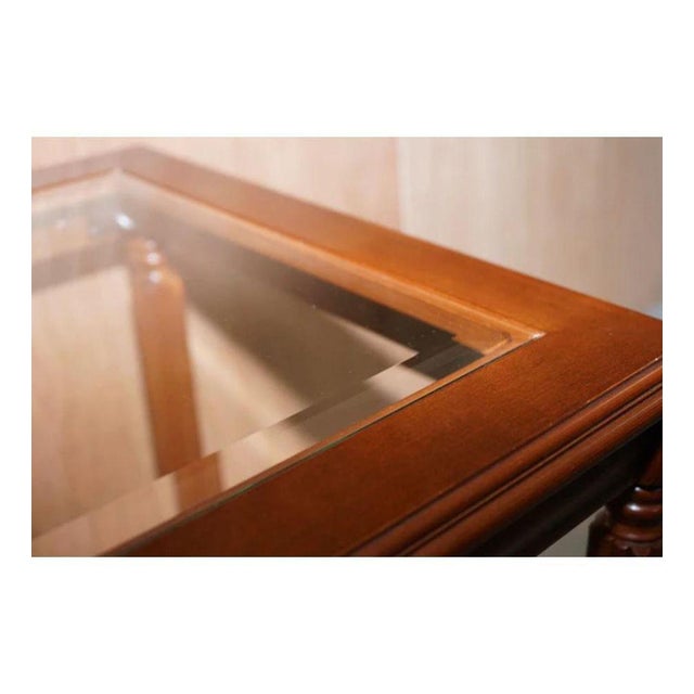 Regency Style Glass Top Side Tables, Set of 2 For Sale - Image 6 of 10