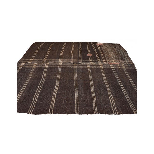 Square Vintage Unique Turkish Kilim Rug - 9`0″ X 9`2″ For Sale - Image 4 of 6